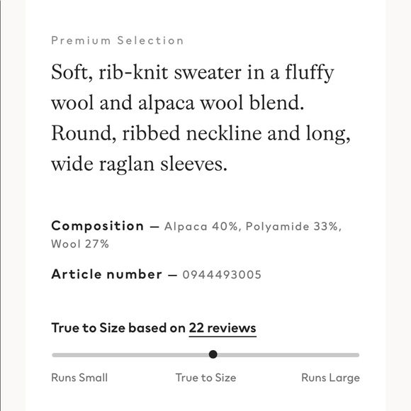 H&M alpaca blend sweater - Picture 3 of 8